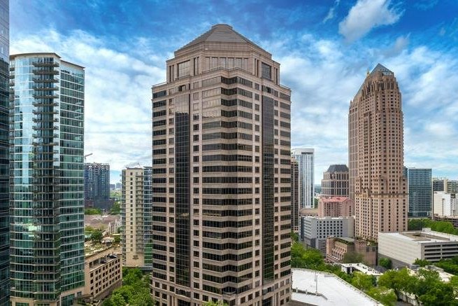 Faucona & Co Atlanta office tower at 1100 Peachtree Street NE in midtown Atlanta